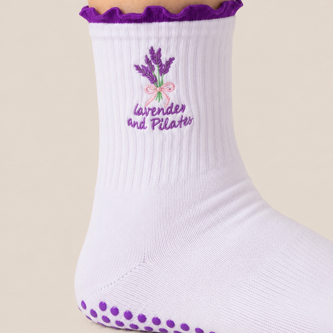 Pilates and... Ruffle Grip Socks
