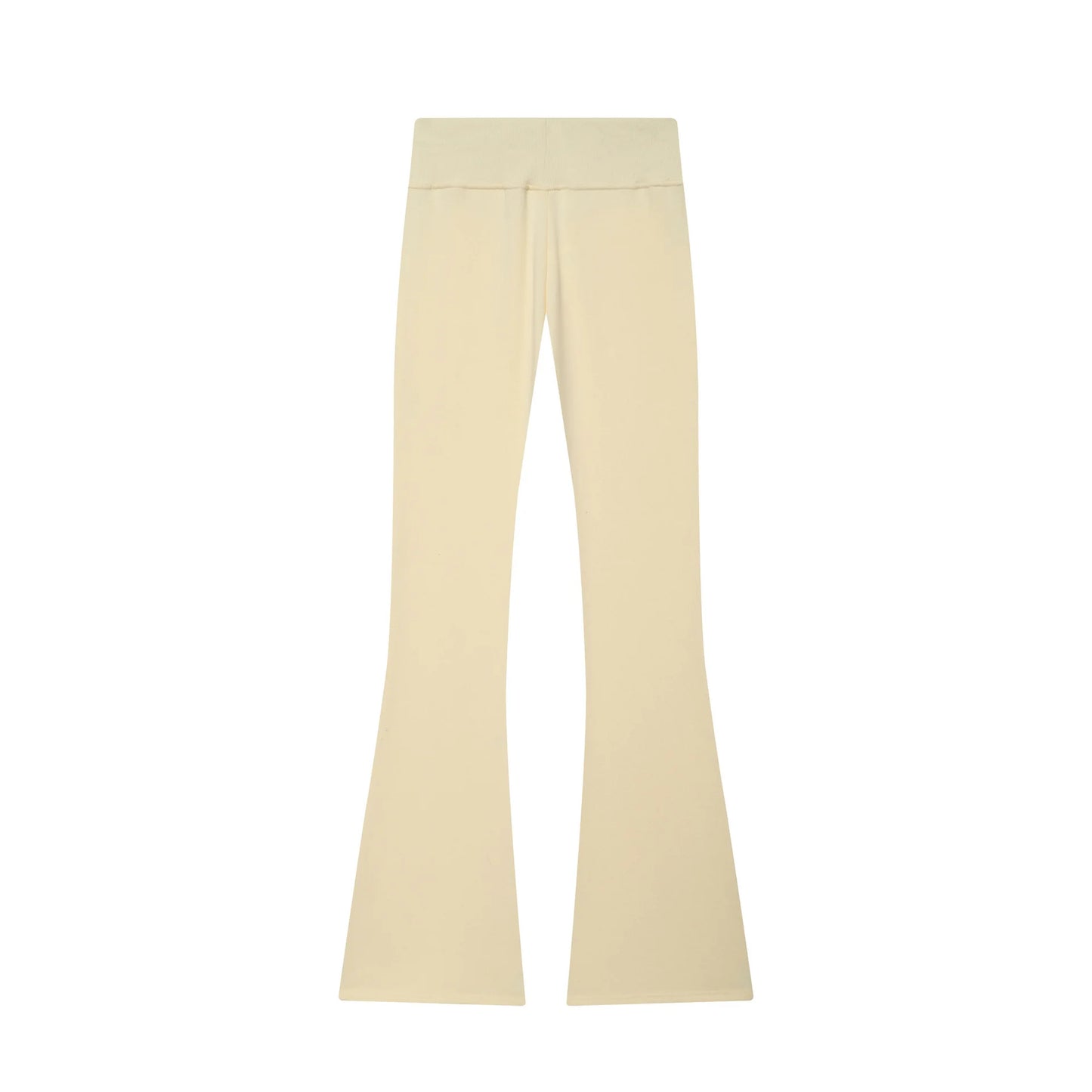 Two-Piece Sweat Set with Flared Trousers