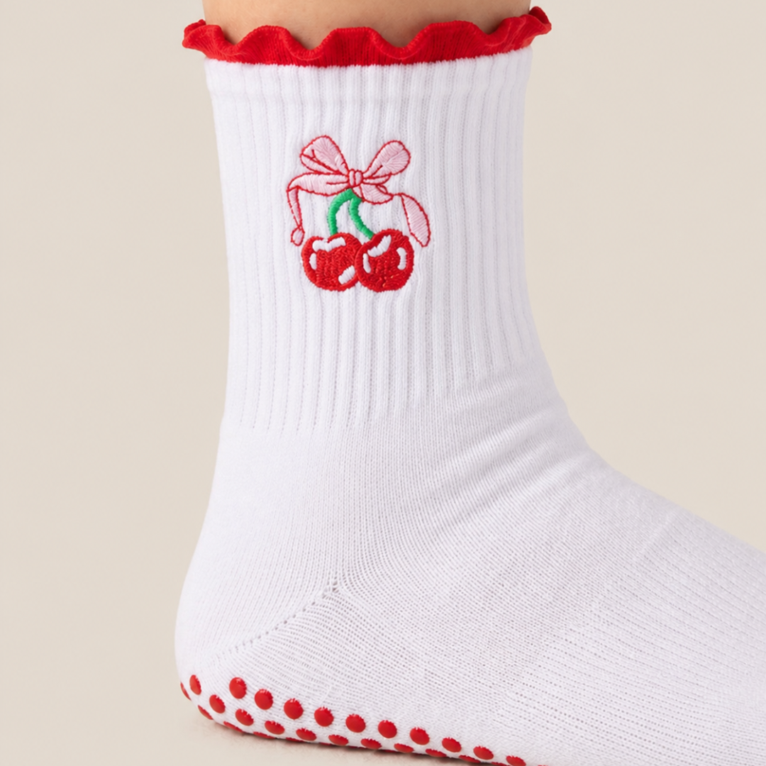 Fruity Ruffle Grip Socks