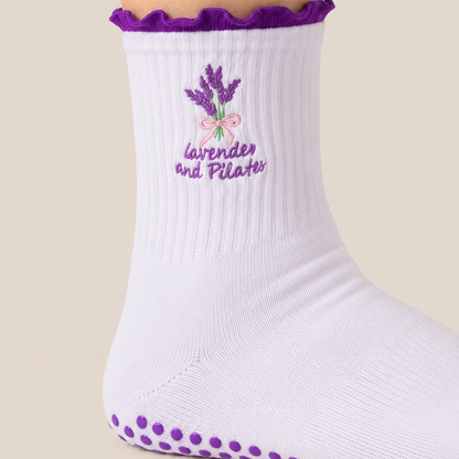 Pilates and... Ruffle Grip Socks