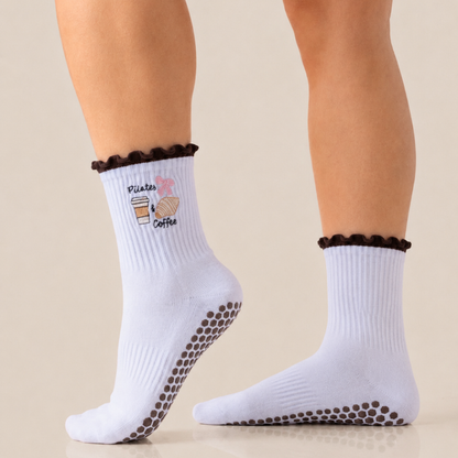 Pilates and... Ruffle Grip Socks