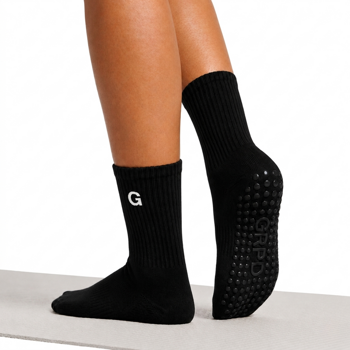 GRPD Crew Grip Socks - Black