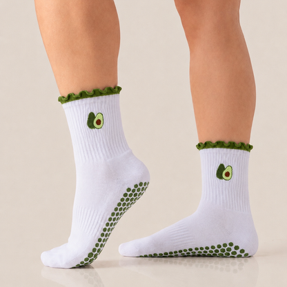 Fruity Ruffle Grip Socks