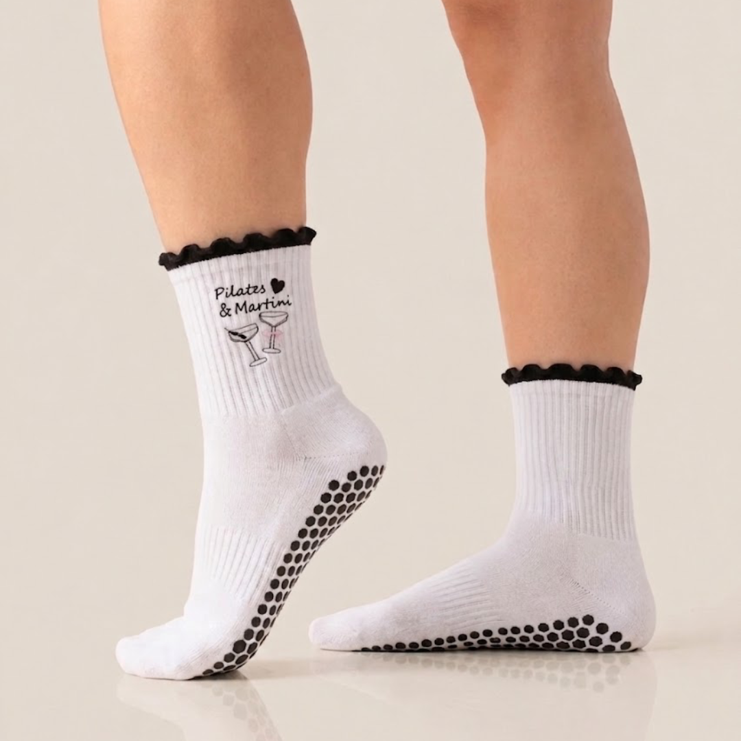 Pilates and... Ruffle Grip Socks
