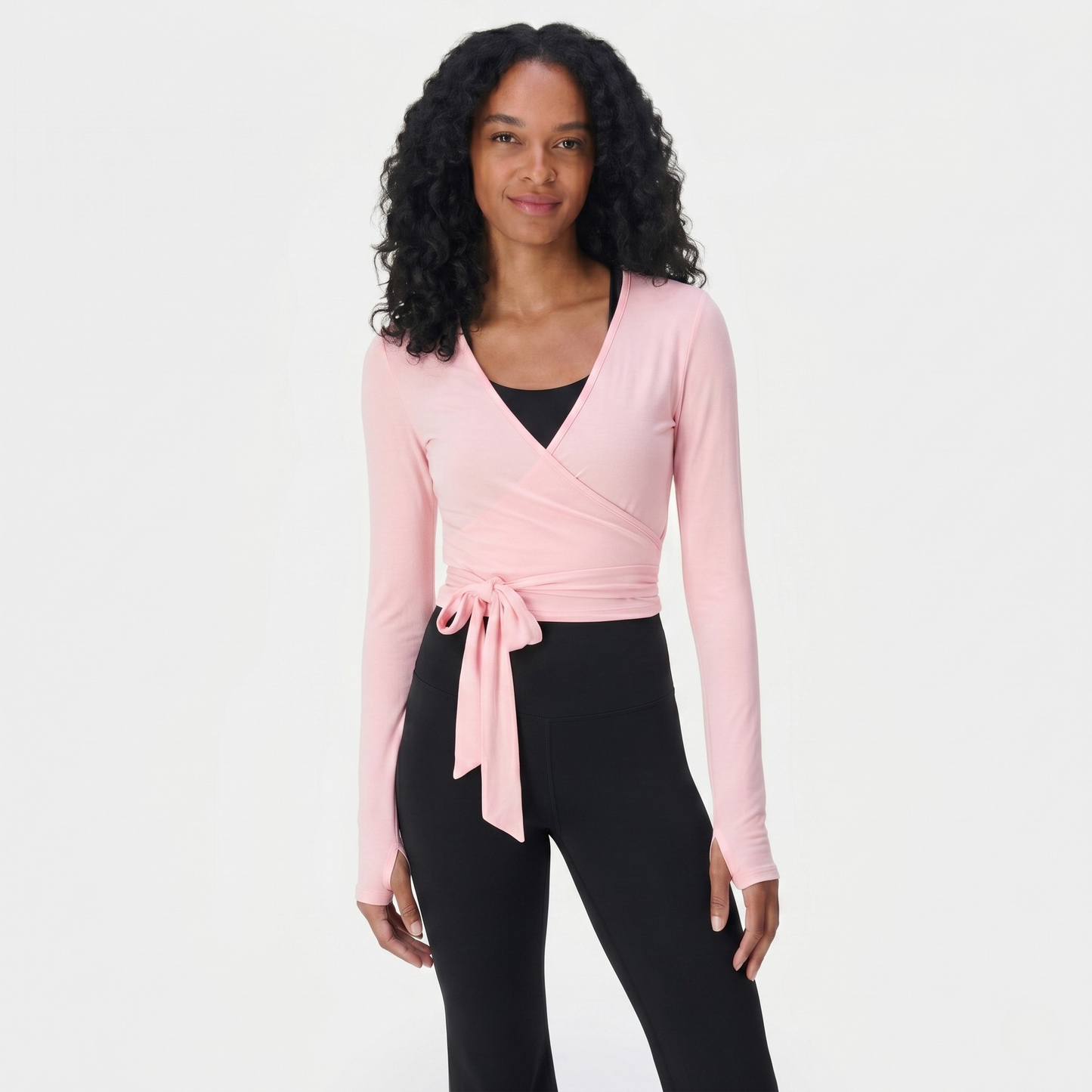 Wrap Long-Sleeve Top