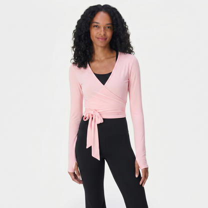 Wrap Long-Sleeve Top