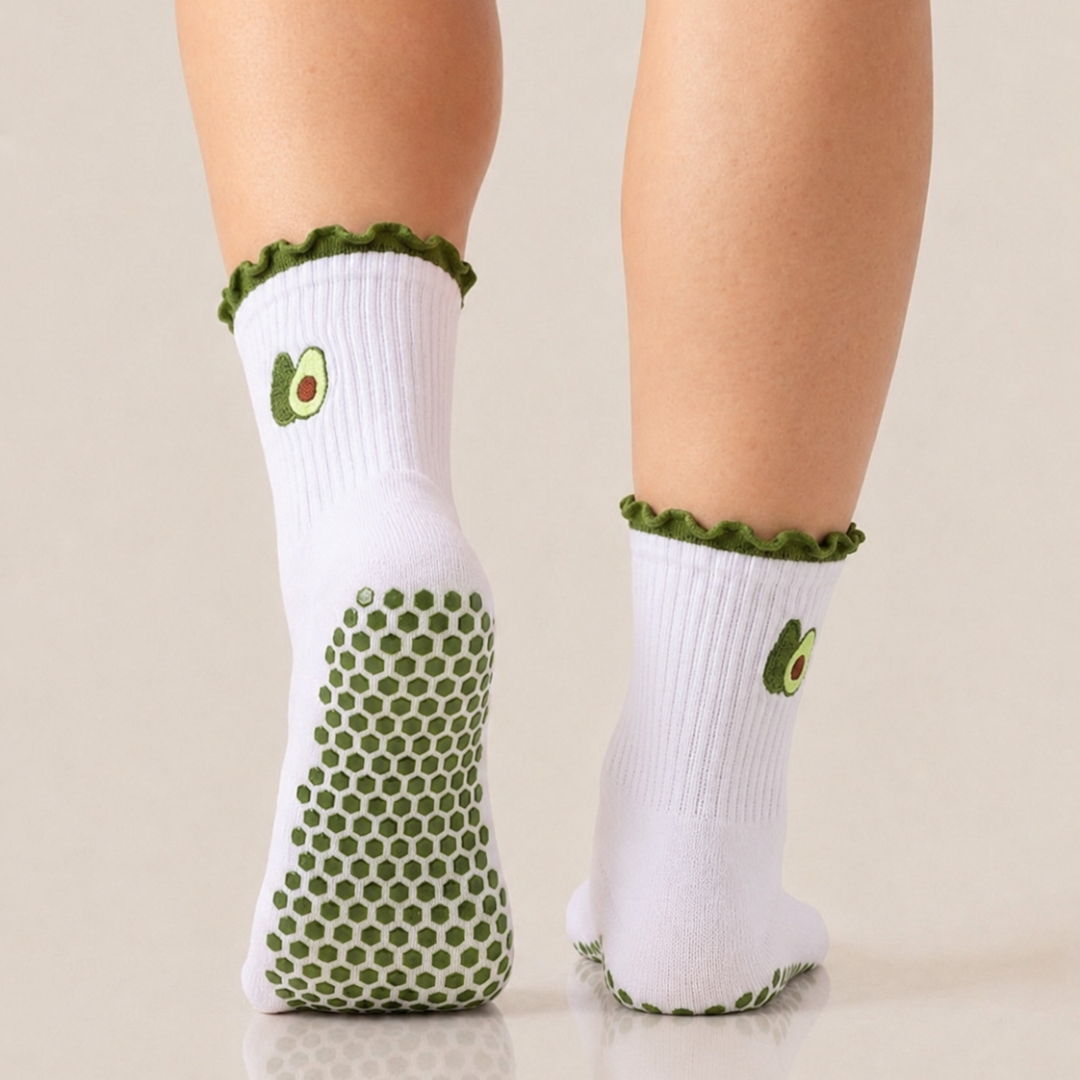 Fruity Ruffle Grip Socks