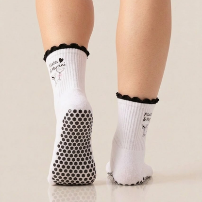 Pilates and... Ruffle Grip Socks