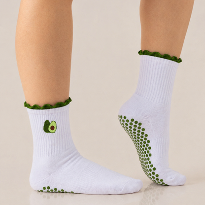 Fruity Ruffle Grip Socks