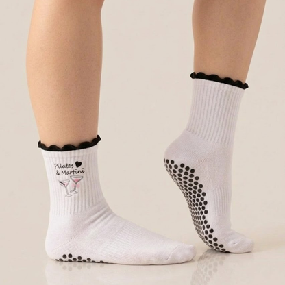 Pilates and... Ruffle Grip Socks