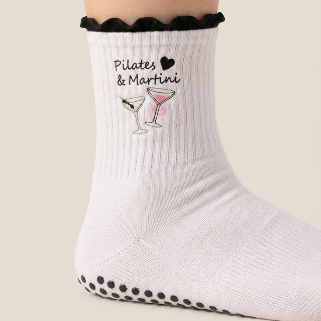 Pilates and... Ruffle Grip Socks