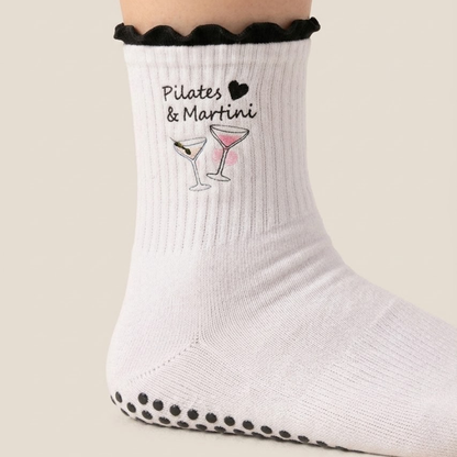 Pilates and... Ruffle Grip Socks