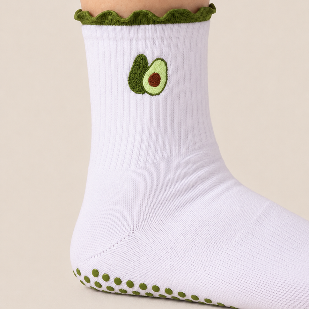 Fruity Ruffle Grip Socks