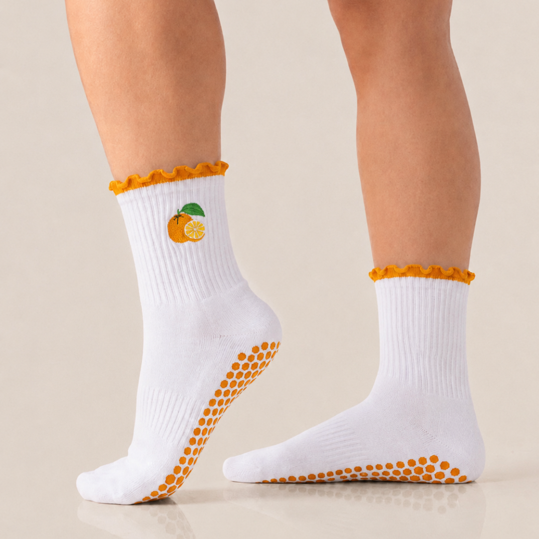 Fruity Ruffle Grip Socks