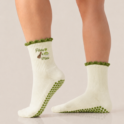Pilates and... Ruffle Grip Socks