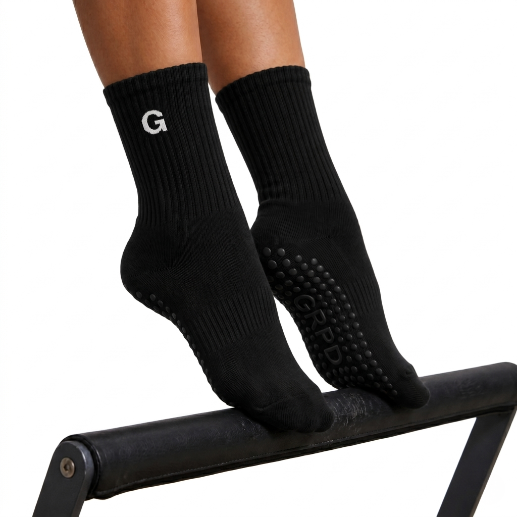 GRPD Crew Grip Socks - Black