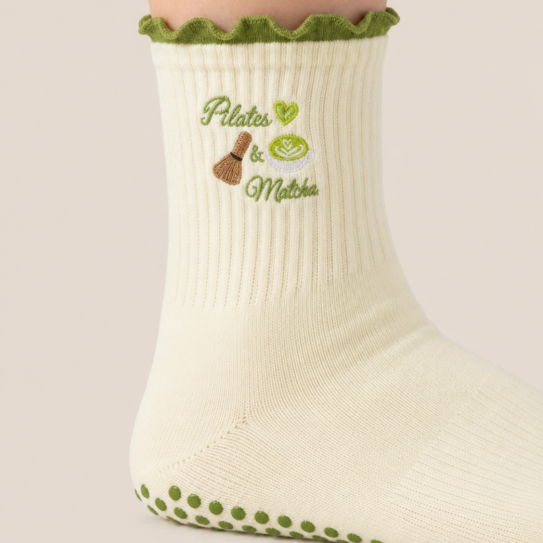 Pilates and... Ruffle Grip Socks