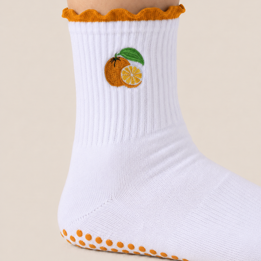 Fruity Ruffle Grip Socks