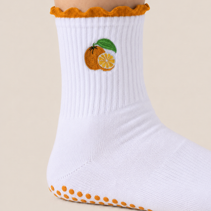 Fruity Ruffle Grip Socks