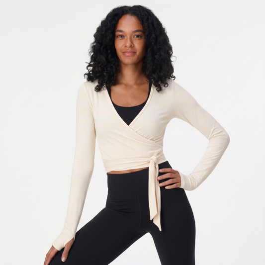 Wrap Long-Sleeve Top