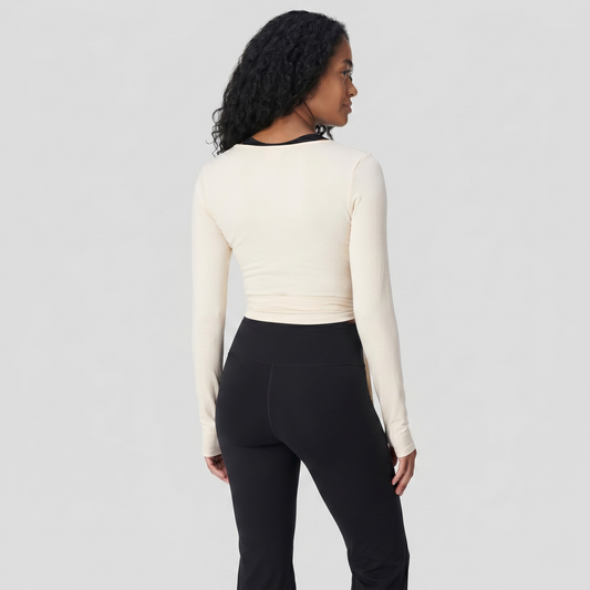 Wrap Long-Sleeve Top