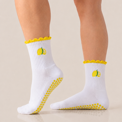 Fruity Ruffle Grip Socks
