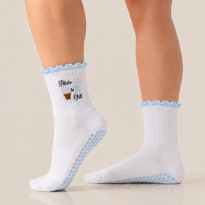 Pilates and... Ruffle Grip Socks