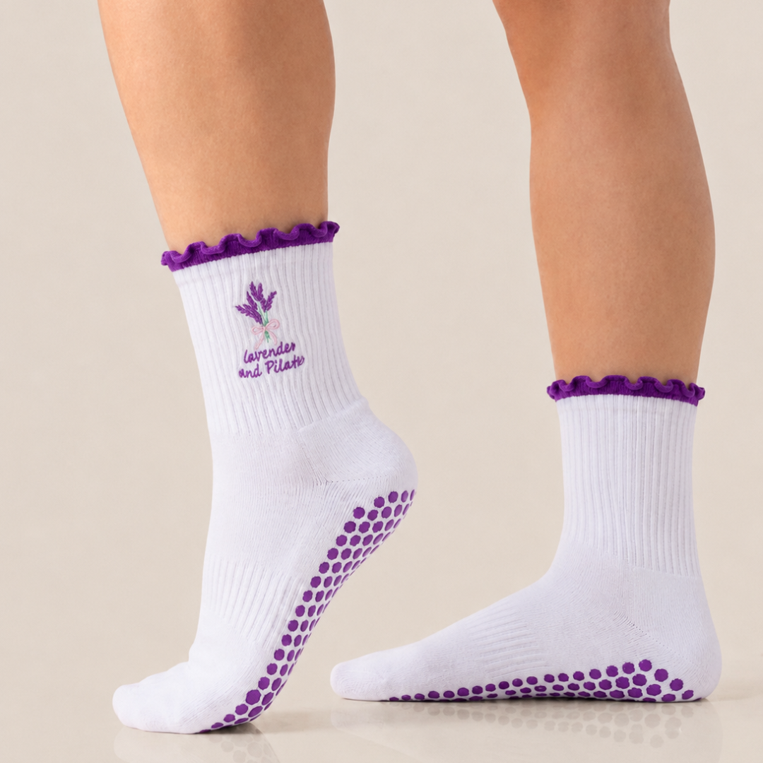 Pilates and... Ruffle Grip Socks