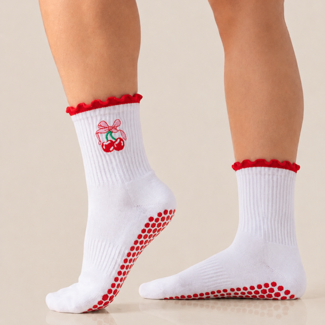 Fruity Ruffle Grip Socks