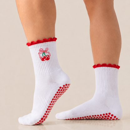 Fruity Ruffle Grip Socks