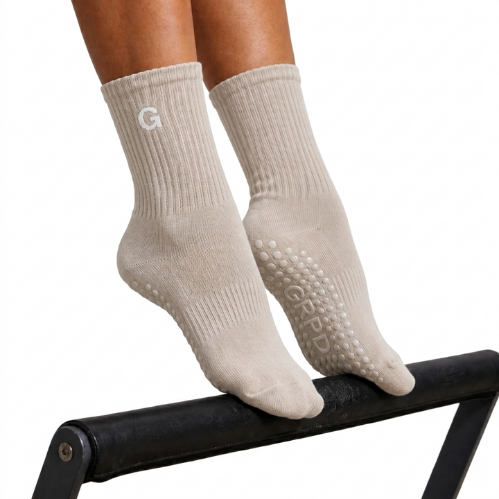 GRPD Crew Grip Socks - Sand