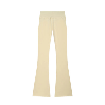 Two-Piece Sweat Set with Flared Trousers