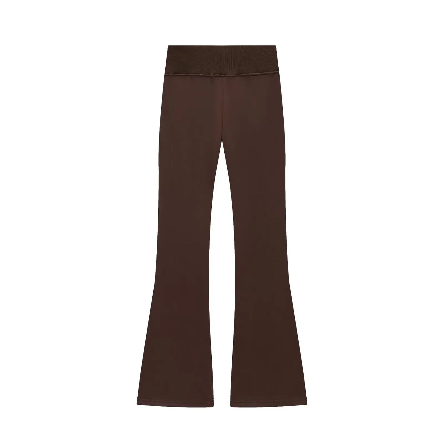 Two-Piece Sweat Set with Flared Trousers