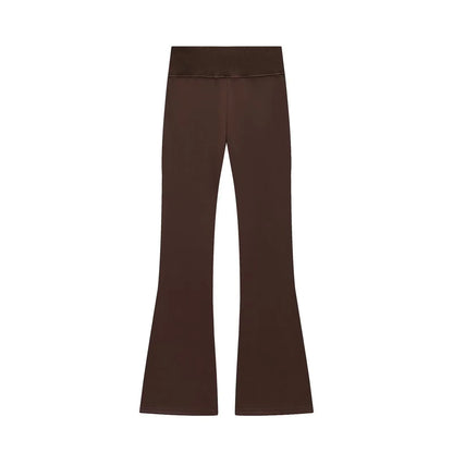 Two-Piece Sweat Set with Flared Trousers
