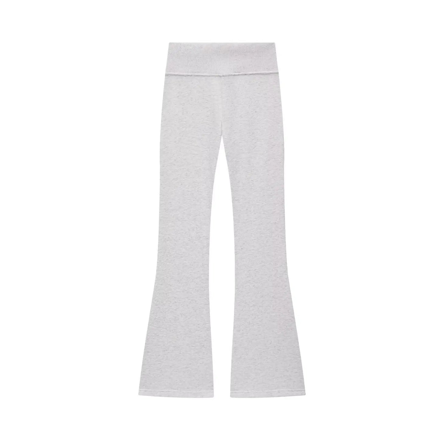 Two-Piece Sweat Set with Flared Trousers