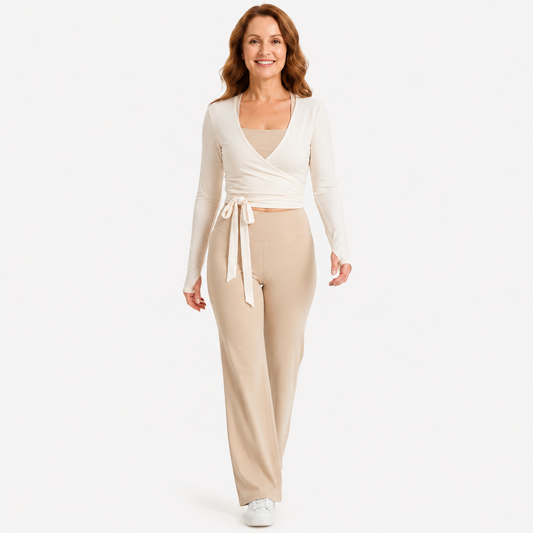 GRPD Wrap Long-Sleeve Top