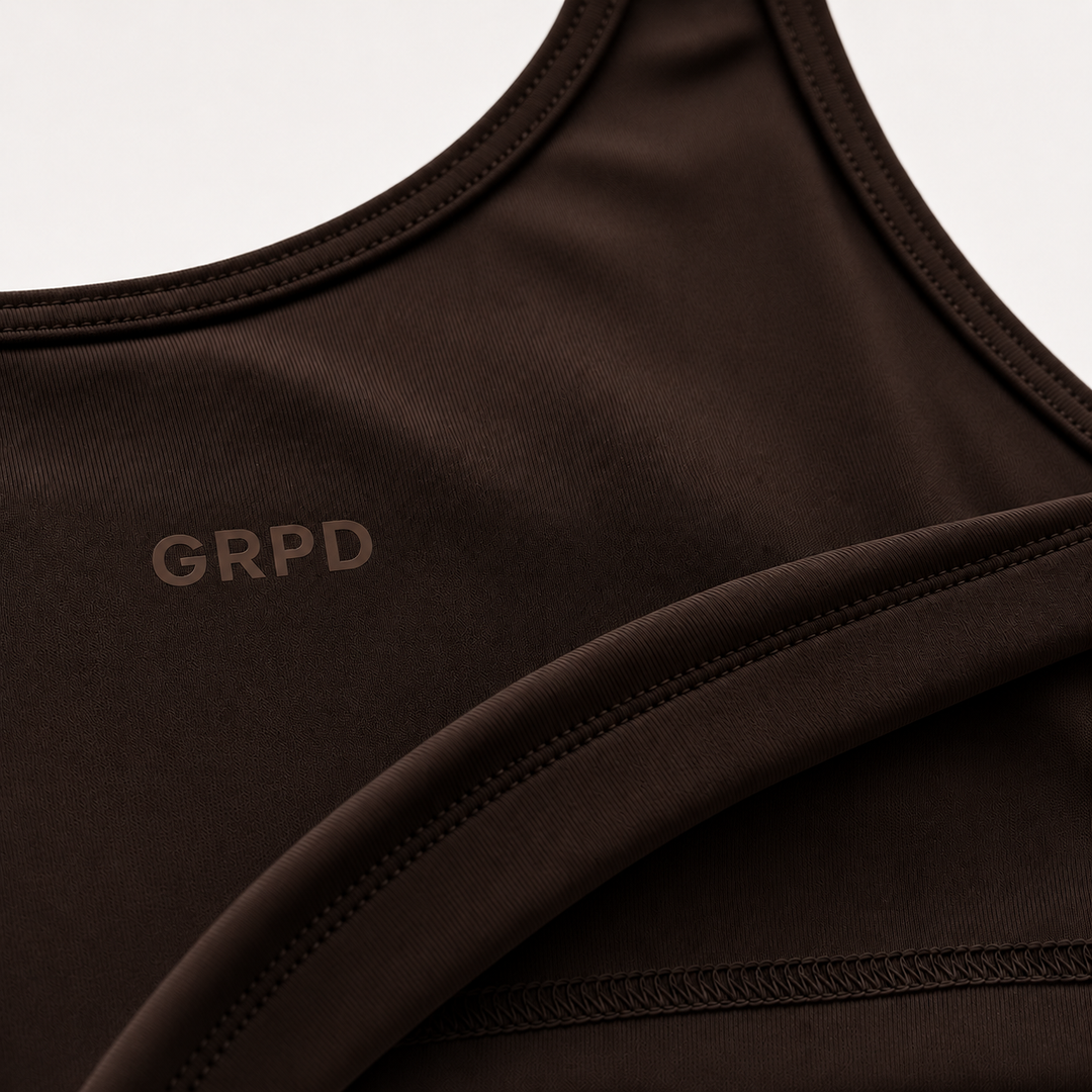 GRPD Sleek Bra Tank - Espresso