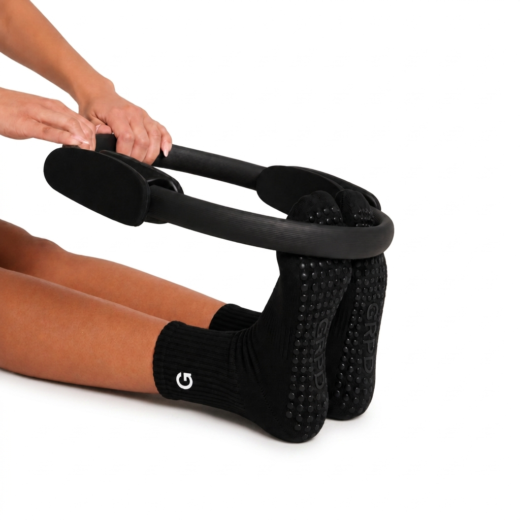 GRPD Crew Grip Socks - Black