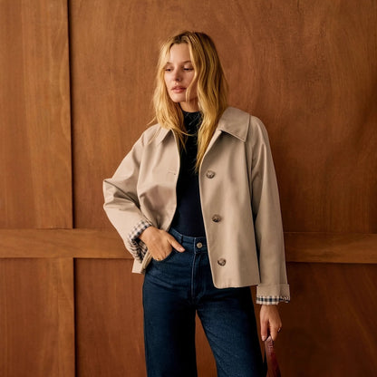 Minimal Single-Button Coat