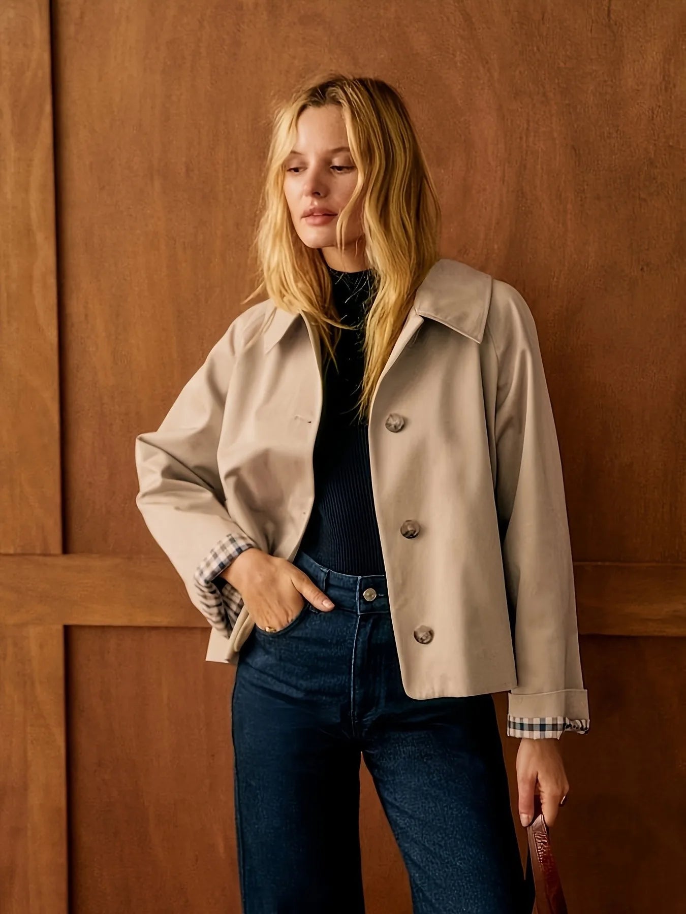 Minimal Single-Button Coat