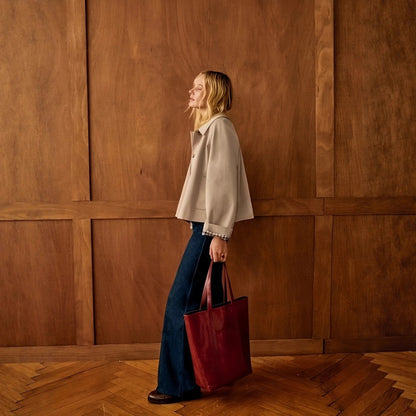 Minimal Single-Button Coat