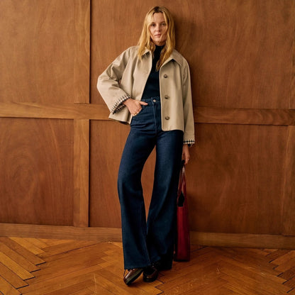 Minimal Single-Button Coat