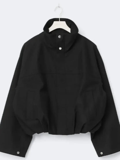 Cropped Zip-Through Jacket