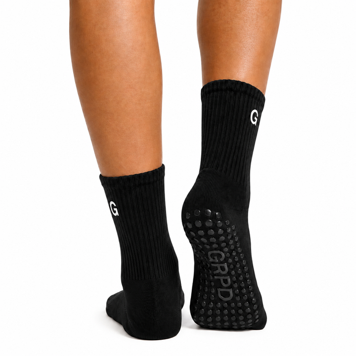 GRPD Crew Grip Socks - Black