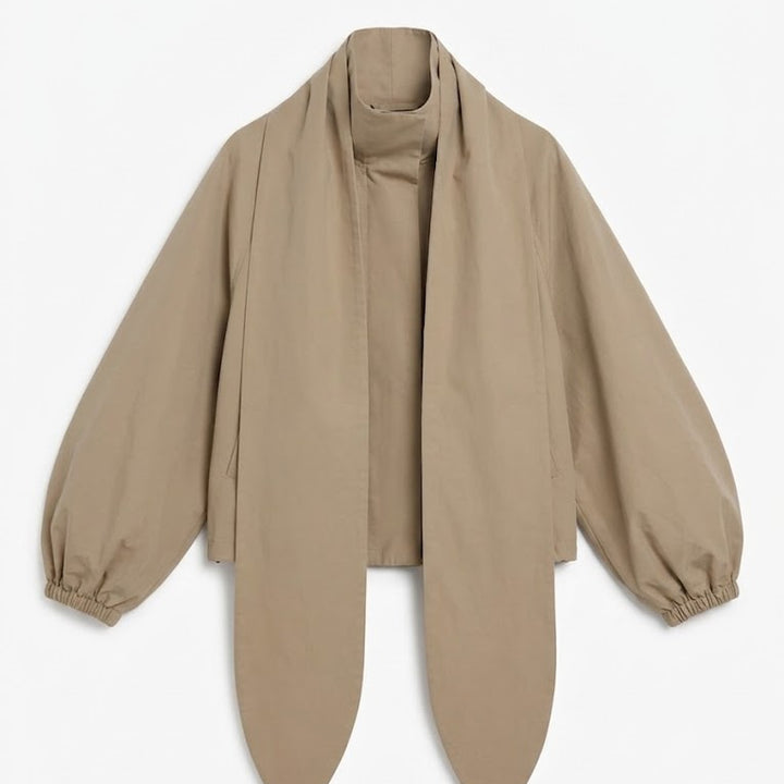 GRPD High Neck Coat - Khaki