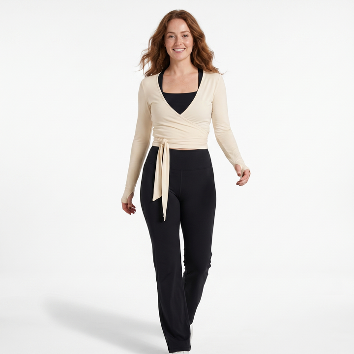 GRPD Wrap Long-Sleeve Top