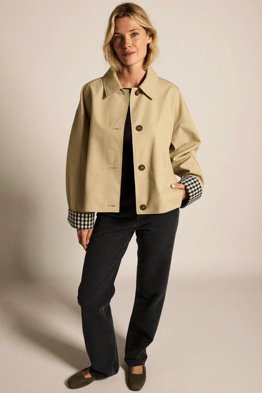 Minimal Single-Button Coat