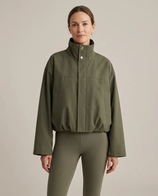 Cropped Zip-Through Jacket