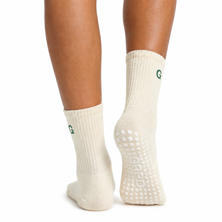 GRPD Crew Grip Socks - Ivory